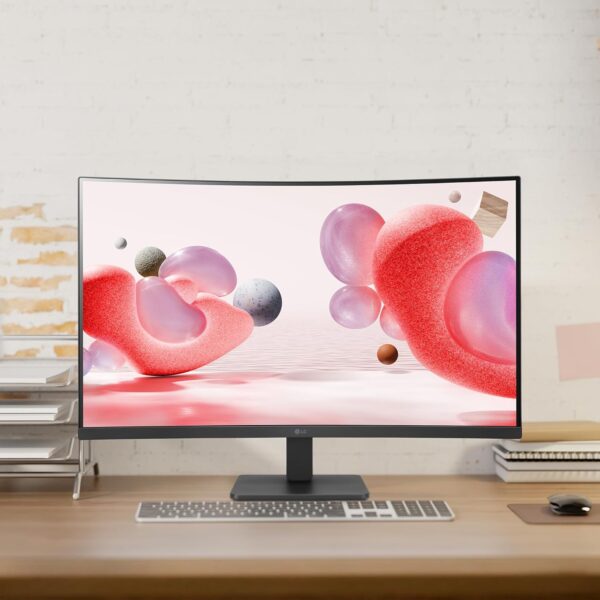 LG Monitor 32" Pulgadas, 32MR50C-B, Curvo, IPS Full HD (1920 x 1080), Refresh Rate 100 Hz, Response Time 5 ms