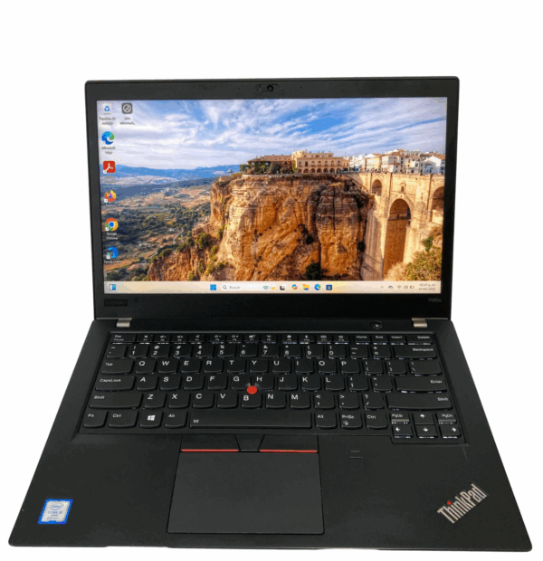 Lenovo Thinkpad T480s, i5-8350U, 256 GB SSD, 8 GB de RAM, 14 pulgadas 1080p, Doble USB C Thunderbolt, Windows 11 Pro