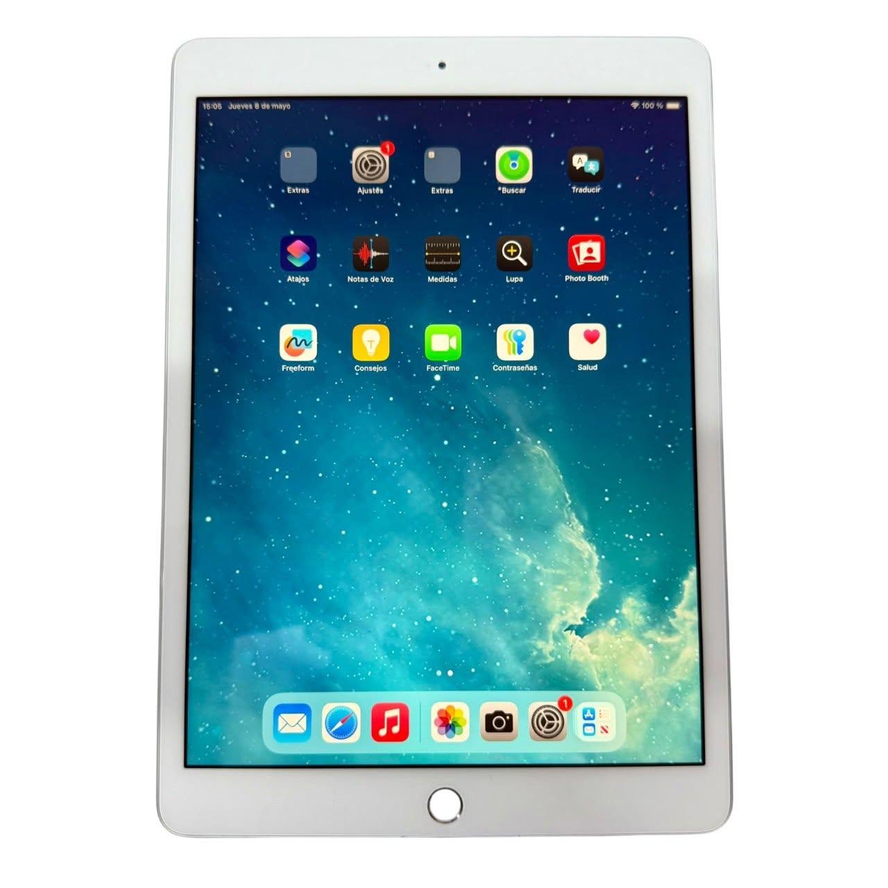 iPad 8va generación, 128gb, OS versión 26, 10.8 pulgadas, Color Blanco