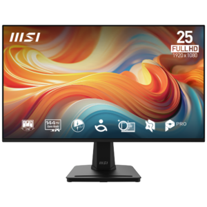 Monitor MSI PRO MP251 E14L LED IPS 24.5 Pulgadas, 1920x1080 Full HD, 144Hz, HDMI, Negro